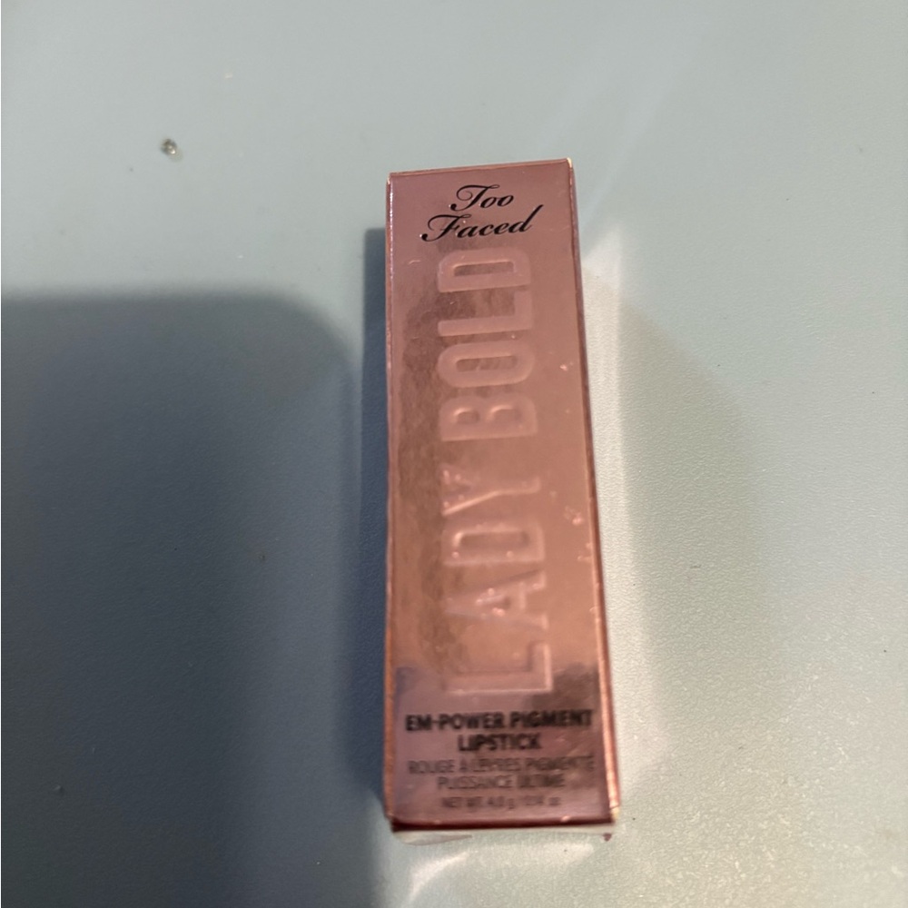 Too Faced Lady Bold Lipstick Res NIB